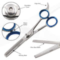 6.5" Razor Edge Thinning Scissors Mirror Finish Premium Salon Shears