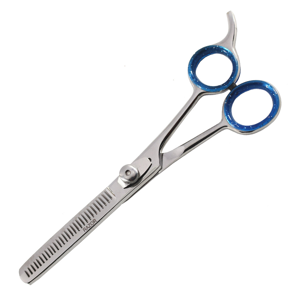 6.5" Razor Edge Thinning Scissors Mirror Finish Premium Salon Shears
