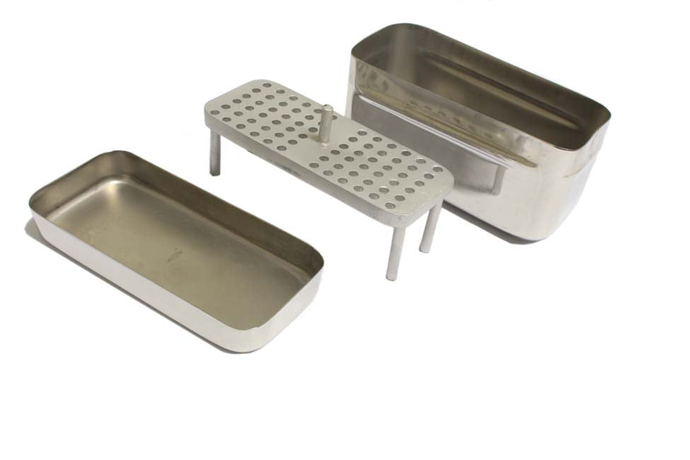 Stainless Steel 72-Hole Endo Box  Autoclavable Dental Instrument