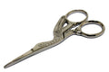 3.5" Silver Plated Embroidery Scissors Sewing Shears with Bird Design