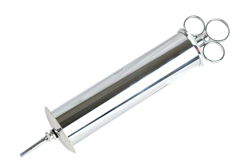 Premium Ear Wax Removal Syringe 2oz Brass Chrome Finish Stainless Steel