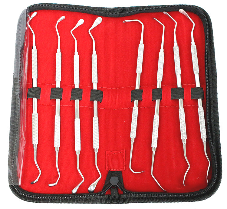 8 Pcs Sinus Lift Dental Implant Kit Solid Handle Surgical Instruments Set