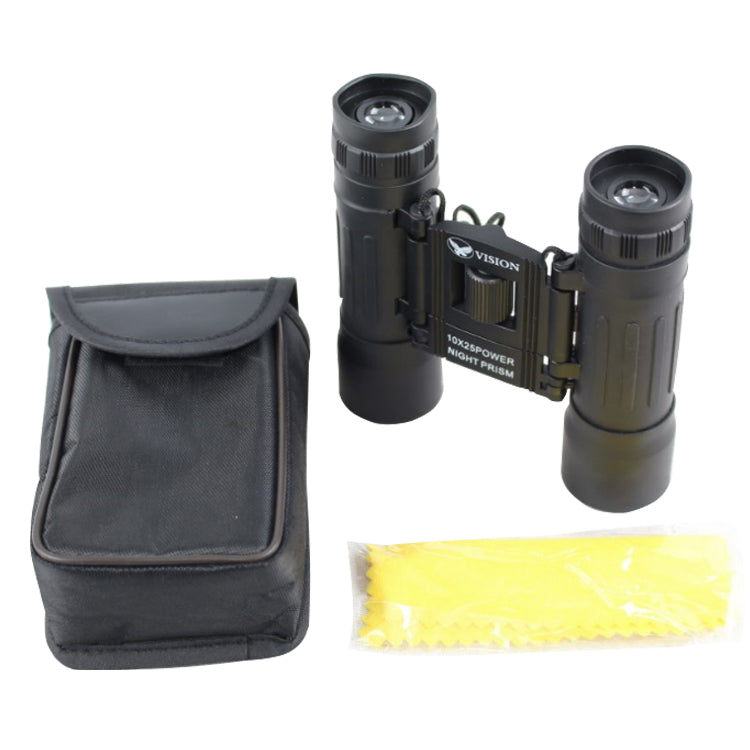 Perrini New 10x25 Binoculars Ruby Lens Sharp View, Quick Focus, Super Clear