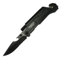 8.5" Tacticle Multi-Functional Spring Assisted Folding Knife with Fire Starter