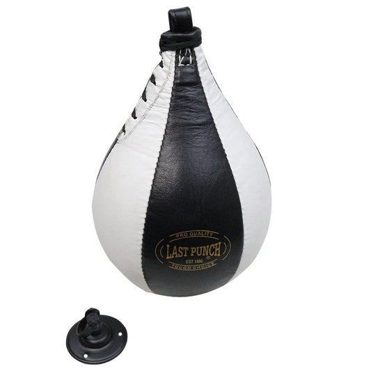 Last Punch Black & White Punching Speedball & Heavy Duty Bearing Steel Speedball Swivel