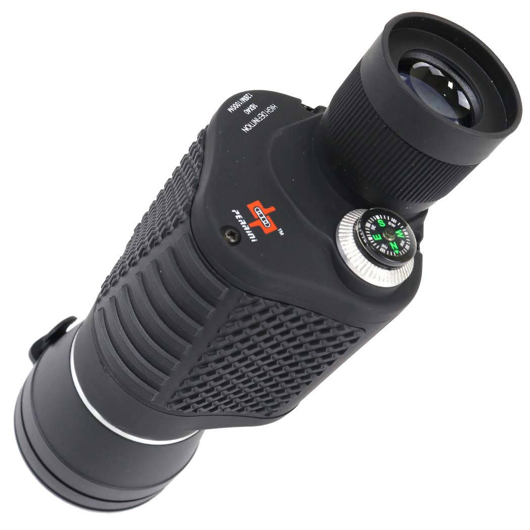 Perrini 16X40 Sports High Definition sharp View Monocular Green Lens Compass New