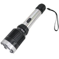 Defender Silver Black Trim Tactical 10 Million Stun Gun with Battery and Charger