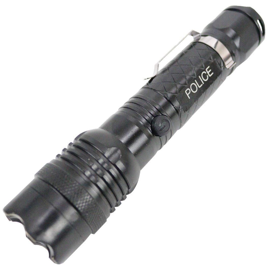 Defender Black Tactical 10 Million Stun Gun with Battery and Charger