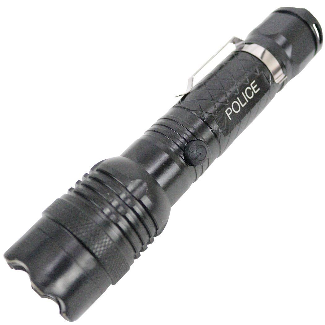Defender Black Tactical 10 Million Stun Gun with Battery and Charger