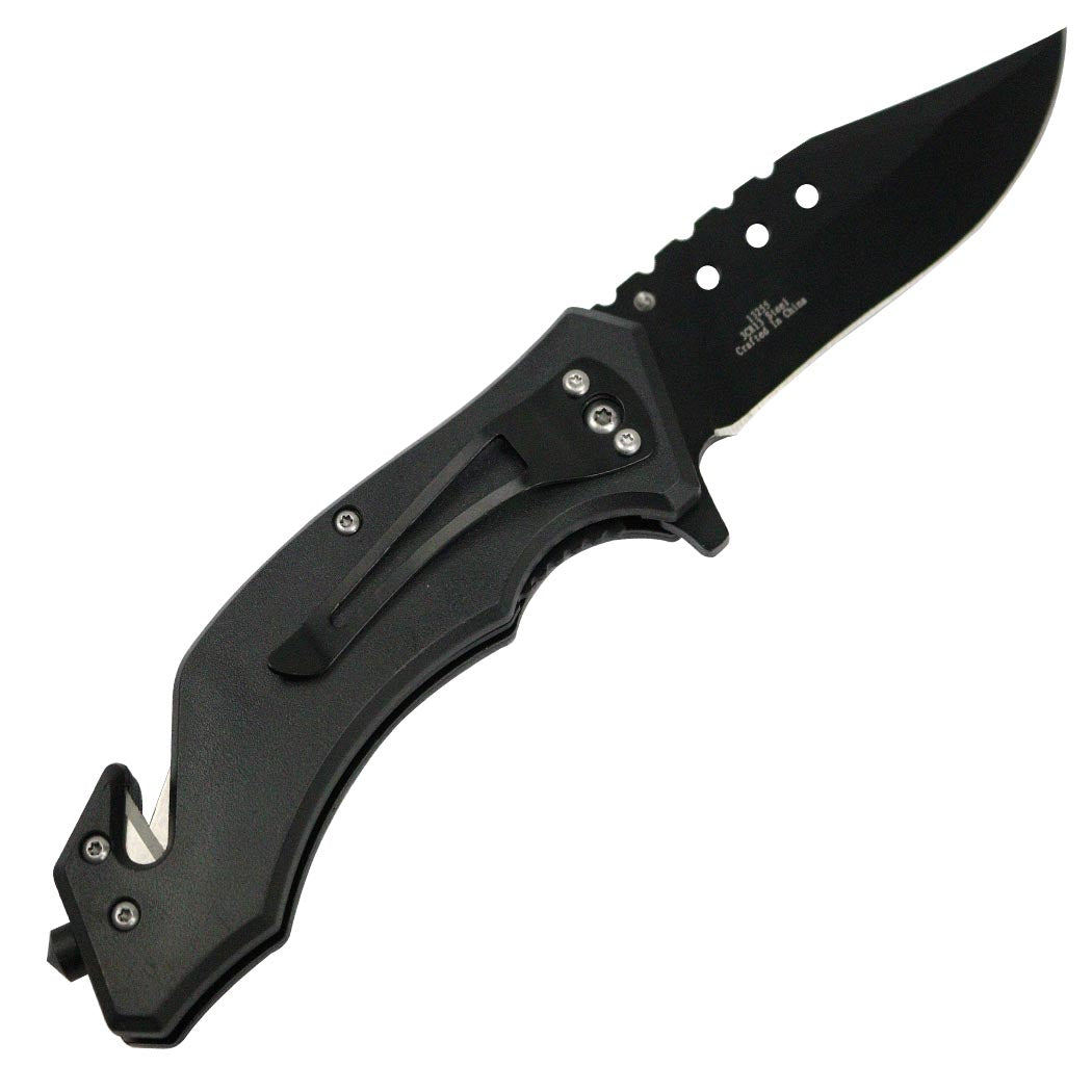 TheBoneEdge 8" Elk Wildlife Folding Spring Assisted Knife Stainless Steel