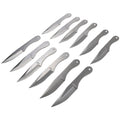Defender 12 Pc Throwing Knife Set Tactical 3CR13 Steel 6 Inch With Carrying Case