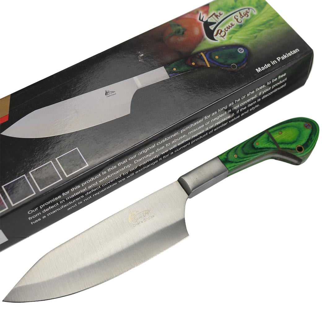 Stainless Steel 11" Chef's Knife Ultra Sharp Premium Kitchen Chef Knives Green New