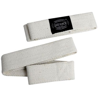 Last Punch White Weight Lifting Wrist Assist Wraps Exercise Equipment
