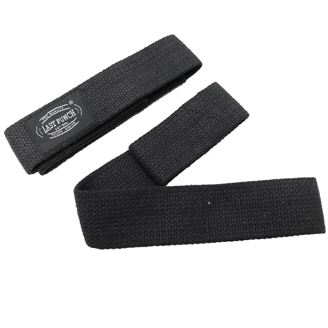 Last Punch Black Weight Lifting Wrist Assist Wraps Exercise Equipment