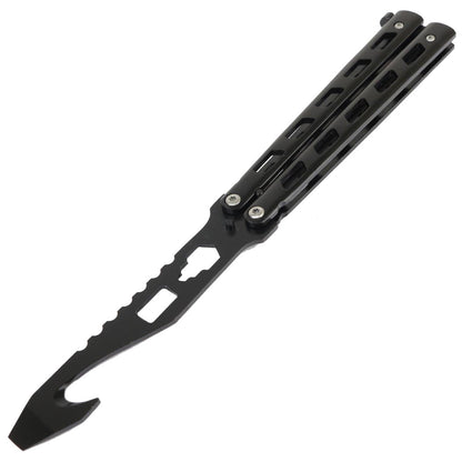 Defender 8.75" Black Folding Practice Knife Trainer Training Tools