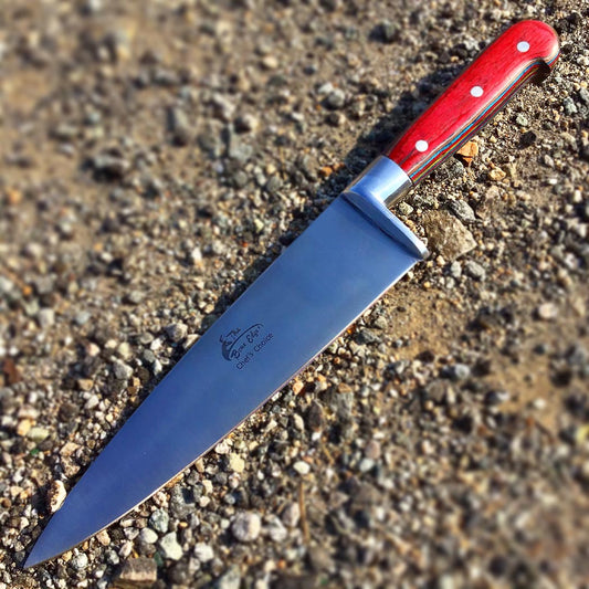 12.5" Chef Choice Cooking Kitchen Knife Stainless Steel Wood Handle