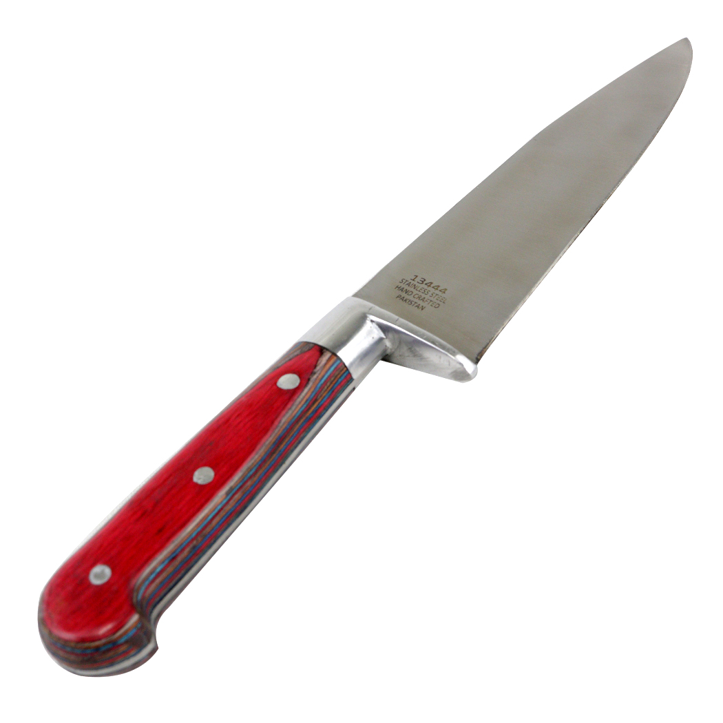 12.5" Chef Choice Cooking Kitchen Knife Stainless Steel Wood Handle