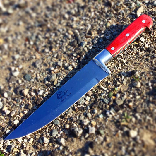 10.25" Chef Choice Cooking Kitchen Knife Stainless Steel Wood Handle