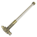 Defender 15.5" 2 In 1 Hammer Knife Eagle Flat Pin Head Stainless Steel Brass Trim