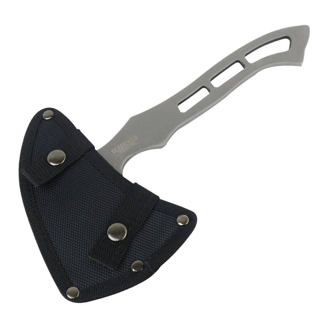Defender-Xtreme 10" All Stainless Steel Full Tang Hiking Axe 3CR13 With Sheath