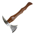 18" Throwing Axe Wood Handle Stars Stainless Steel Dark Wood Color