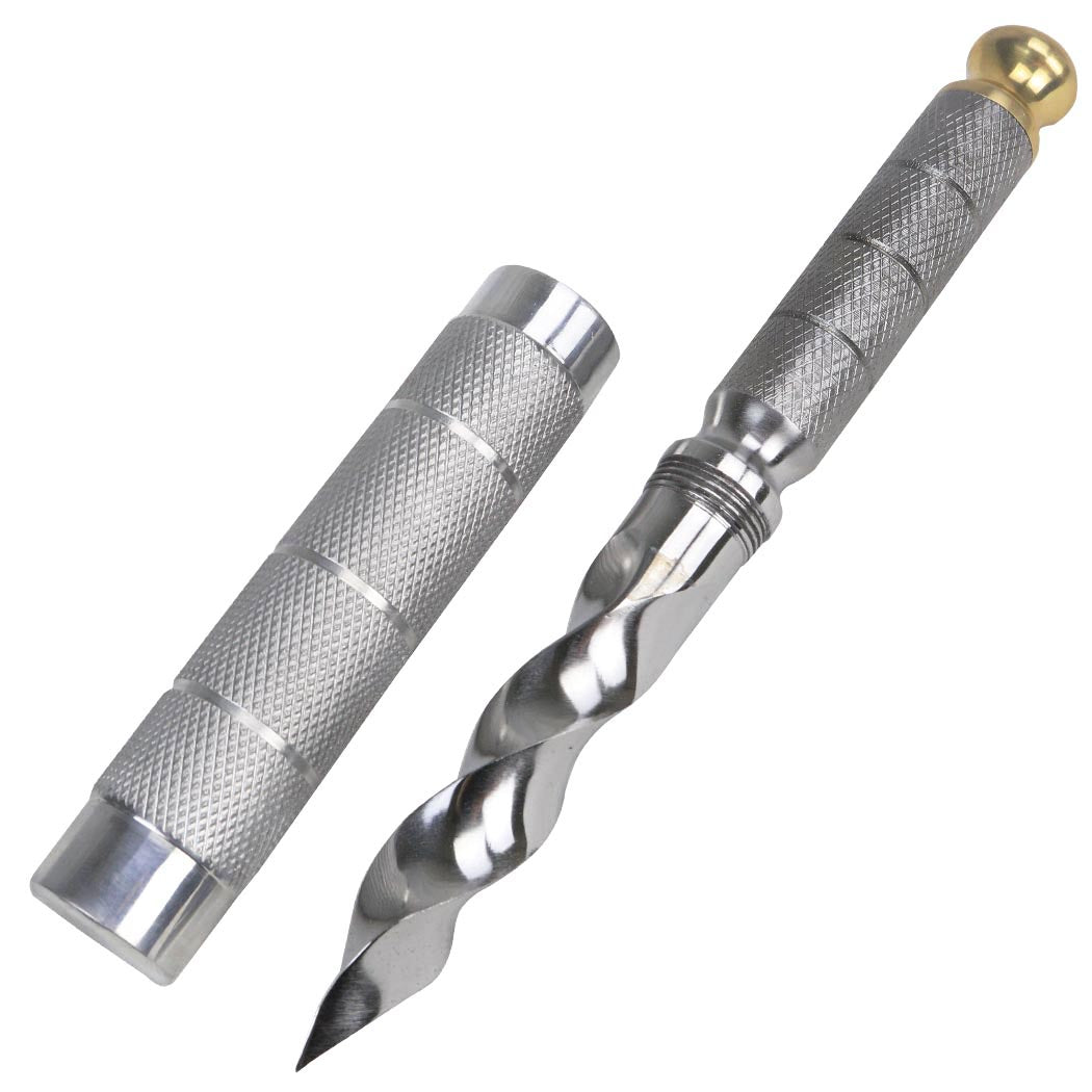 10" All Metal Stainless Steel Tri-Edge Twist Dagger With Aluminum Cover