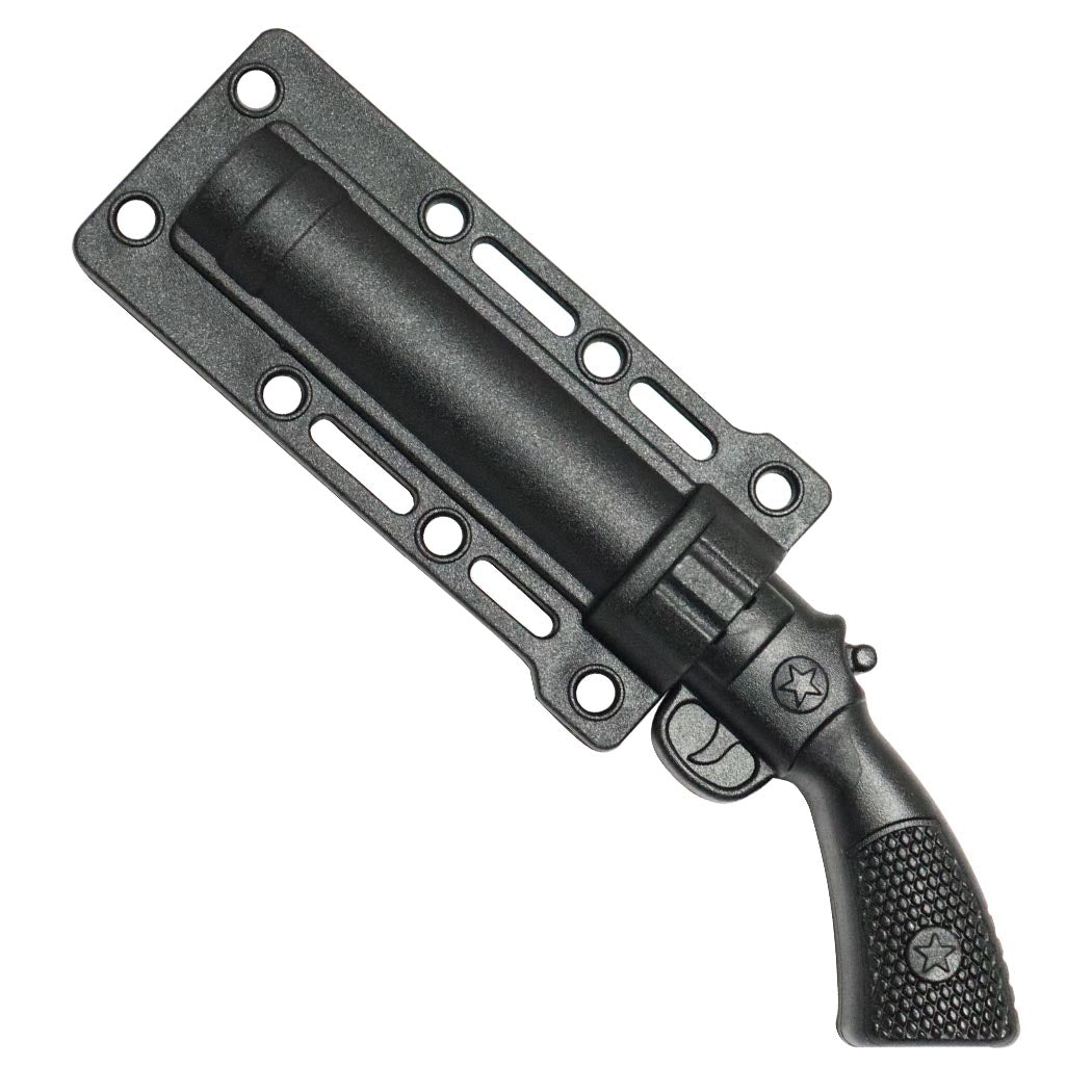 Defender-Xtreme 5.5" All Black Hunting Gun Style Knife w/ Necklace 3CR13 Steel