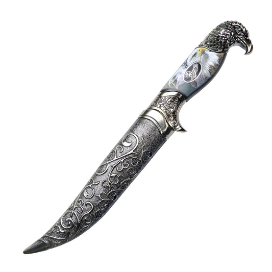 Defender-Xtreme 12" Eagle Head Stainless Steel Blade Fantasy Dagger With Plastic Sheath