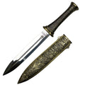 Defender 14" Stainless Steel Blade Fantasy Dagger Zinc Alloy Handle & Sheath
