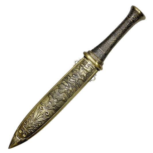 Defender 14" Stainless Steel Blade Fantasy Dagger Zinc Alloy Handle & Sheath