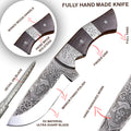 TheBoneEdge 10" Engraved Blade Hand Made Tracker Hunting knife