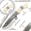 TheBoneEdge 10" Engraved Blade Custom Hand Made Tracker Hunting knife