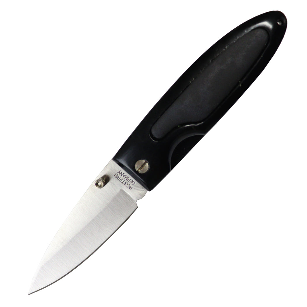Defender-Xtreme 7" Black Handle Folding Knife With Belt Clip