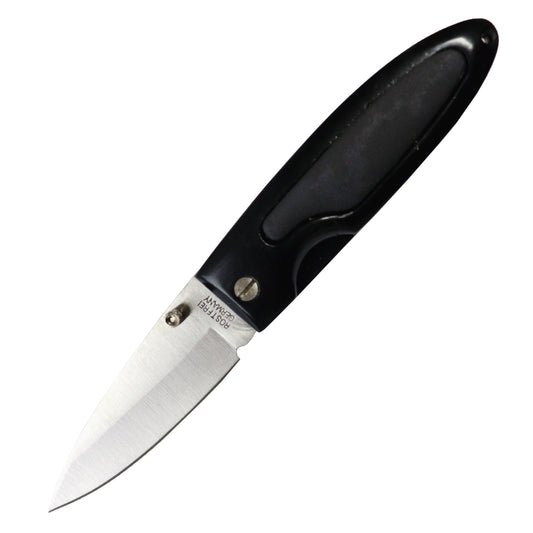 Defender-Xtreme 7" Black Handle Folding Knife With Belt Clip