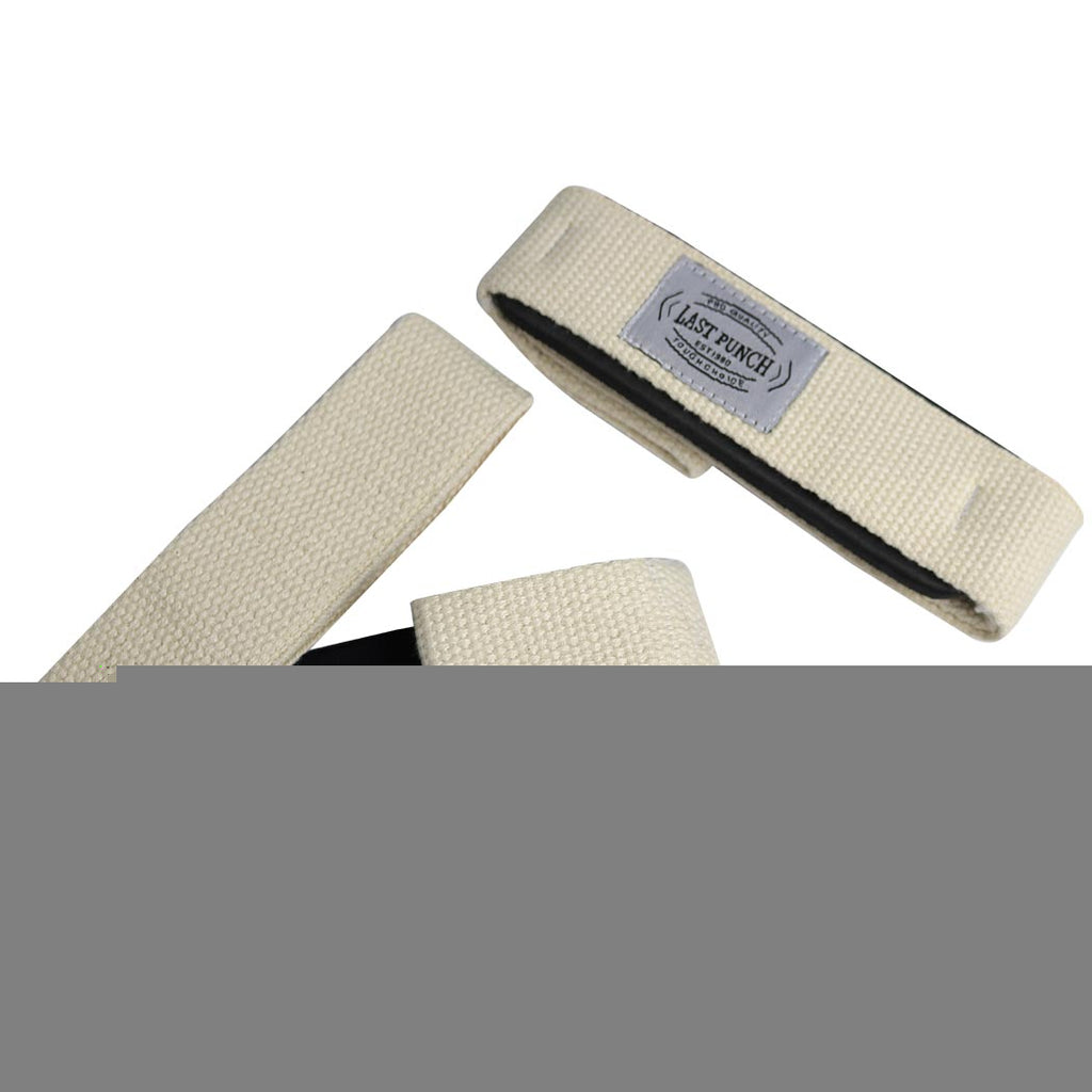 Last Punch White Weight Lifting Assist Wraps Pad Cushion Wrist Support