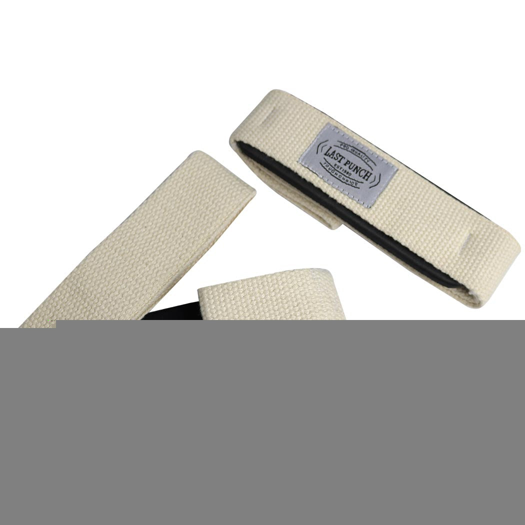 Last Punch White Weight Lifting Assist Wraps Pad Cushion Wrist Support
