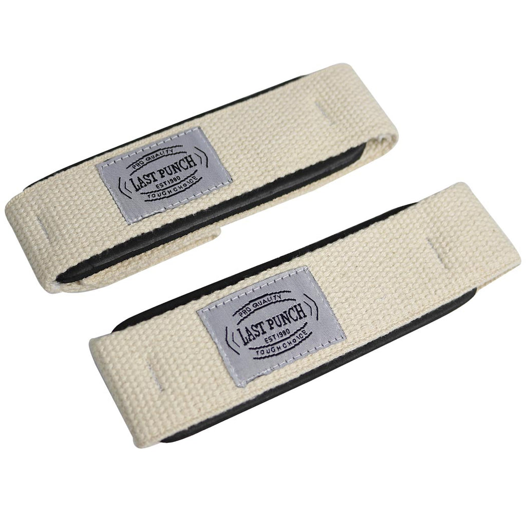 Last Punch White Weight Lifting Assist Wraps Pad Cushion Wrist Support