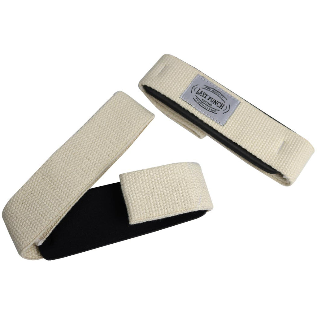 Last Punch White Weight Lifting Assist Wraps Pad Cushion Wrist Support