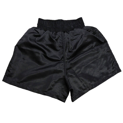 Last Punch Black Color Satin MMA Kick boxing shorts