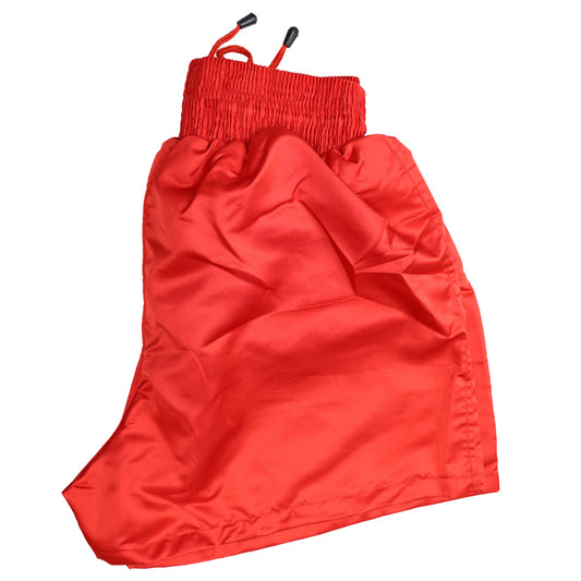 Last Punch Red Color Satin MMA Kick boxing shorts