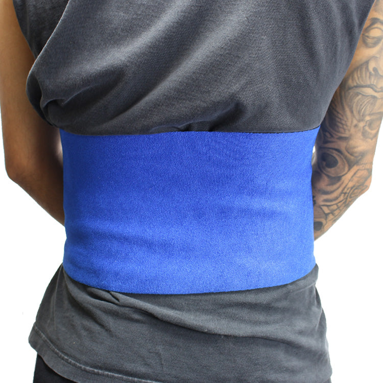 Perrini 10" Blue Waist Slimmer Back Support Belt Tummy Belt Exercise Gym