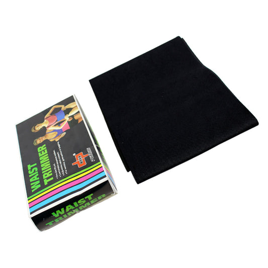 Perrini 8" Black Waist Slimmer Back Support Belt Tummy Belt Exercise Gym