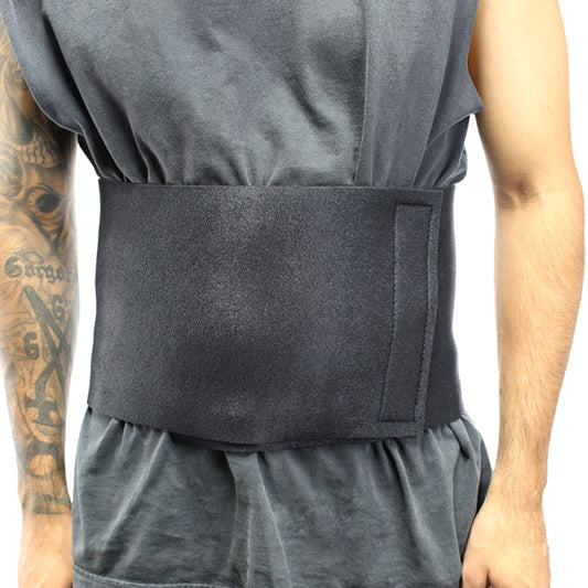 Perrini 10" Black Waist Slimmer Back Support Belt Tummy Belt Exercise Gym