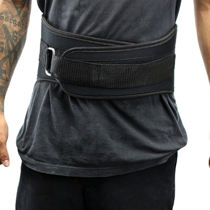 Last Punch® 6" Nylon Power Weight Lifting Belt / Back Support Belt Black