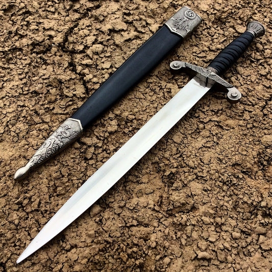 13" Stainless Steel Dagger with Sheath Good Quality Collectible Fantasy New
