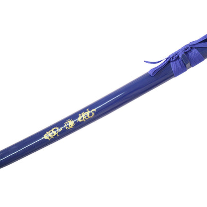 40" Katana Ying Yang Japanese Samurai Sword Carbon Steel Blade Blue