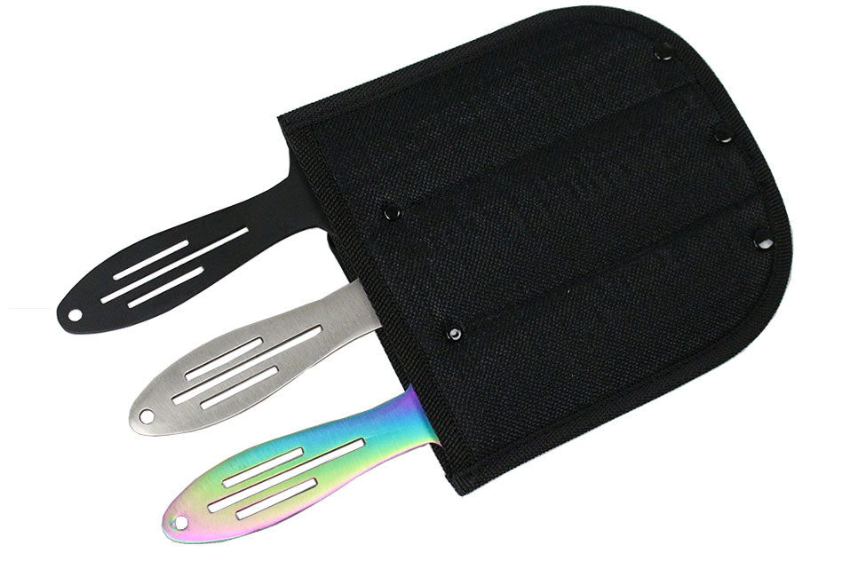Defender Set of 3 Throwing Knives with Sheath