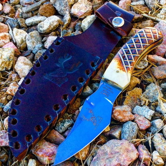 6.5" The Bone Edge Hand Made Knife Full Tang Stainless Steel Blade