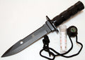 Black Blade 10.5" Stainless Steel Survival Knife with Sheath Heavy Duty