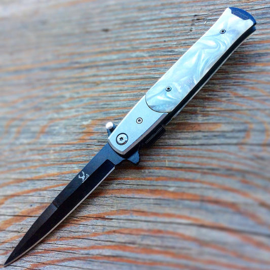 8.5" Milano Tactical Gentleman Folding Spring Assist Pocket Knife